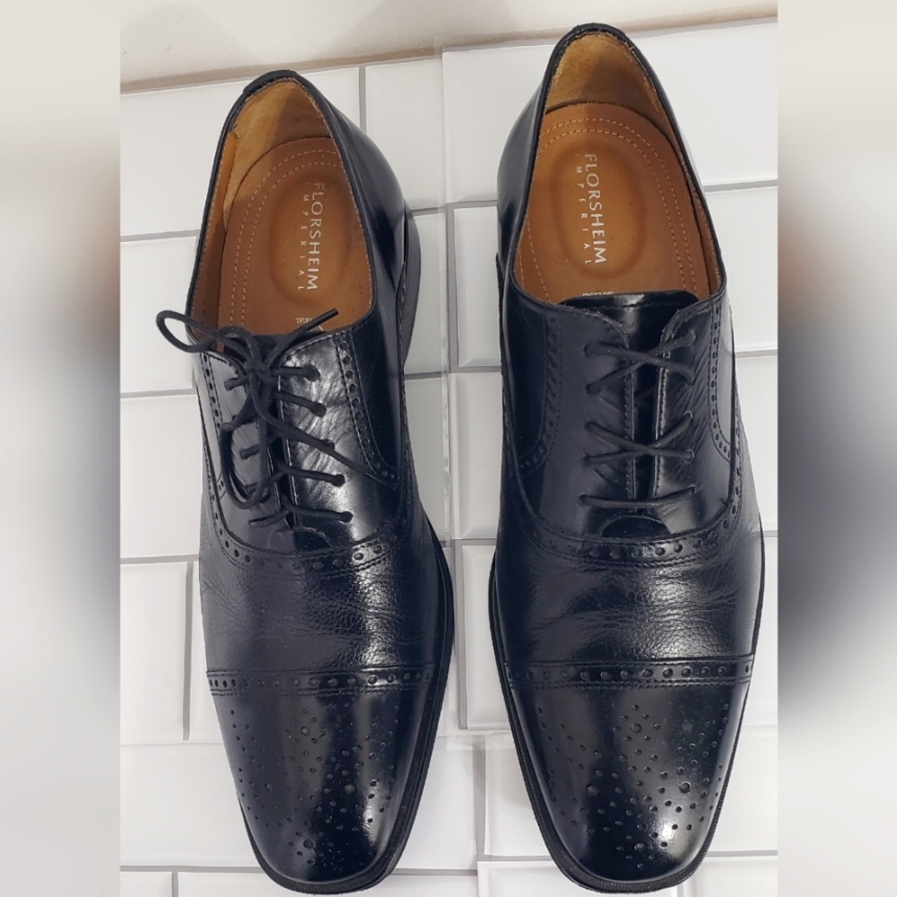 💥◼️ FLORSHEIM CAP-TOE IMPERIAL DRESS SHOE - Picture 5 of 6